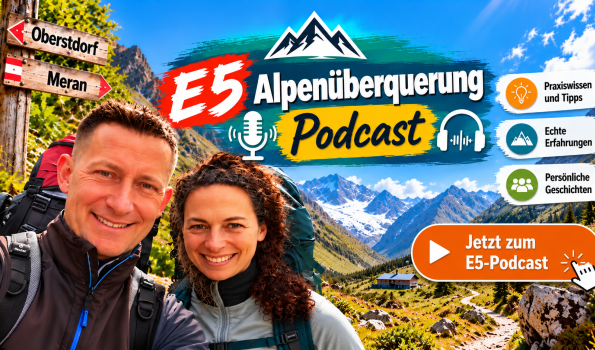 Alpenüberquerung E5 Podcast-Abenteuer