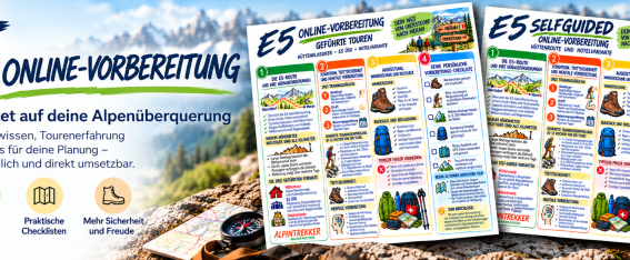 E5 Online-Vorbereitung in den Alpen