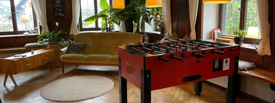 Wohnzimmer Alps mit Kicker