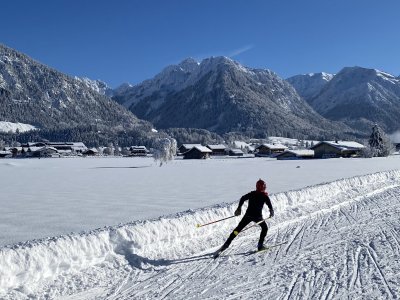 Wunderbares Langlaufen in Oberstdorf