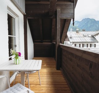 Der lauschige Balkon im 2. OG
