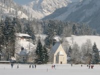 Langläufer vor unserem Haus