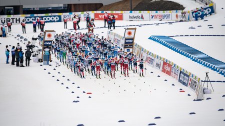 Start im Langlaufstadion Ried