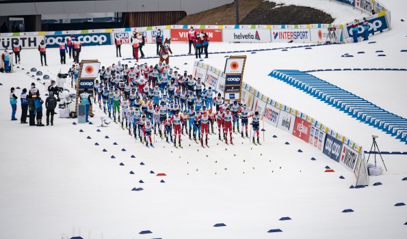 Start im Langlaufstadion Ried