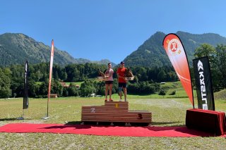 Die Gesamtsieger des Oberstdorfer Rollski-Doubles