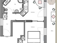 Schnitt für Ferienwohnung Höfats