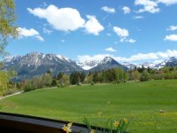 Kornau Ausblick auf die Oberstdorfer Bergwelt