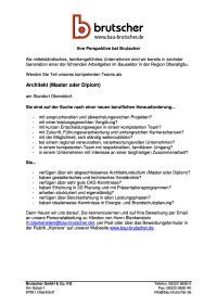 Architekt (m/w/d)