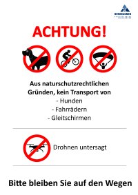 Gleitschirm Hunde Bike-Verboten