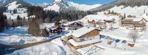 Bergchalet Baad aus der Luft