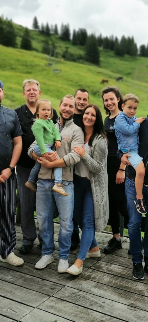 Team der Berghütte Grasgehren