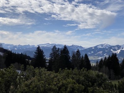 Blick Richtung Ifen Frühling am Horn