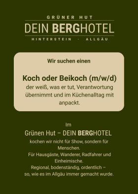 Stellenanzeige Koch Beikoch