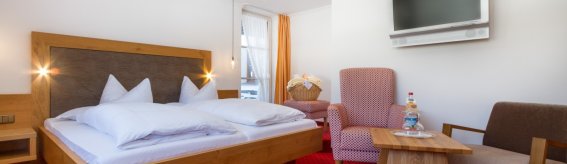 Doppelzimmer Sonnenblick im Berwanger Hof - 4 Sterne Hotel im Allgäu