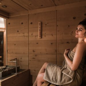 Sauna im 4 Sterne Wellnesshotel im Allgäu