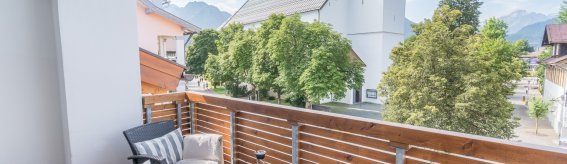 Balkon mit Blick auf den Marktplatz