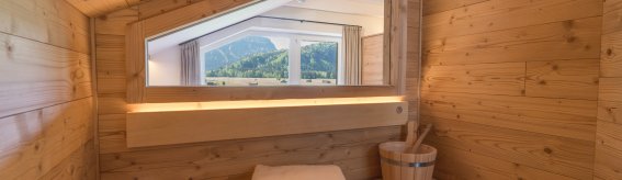 Entspannung pur in der hauseigenen Sauna