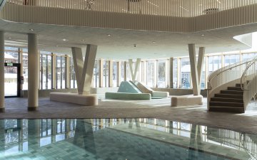 Blick zum Kinderbecken