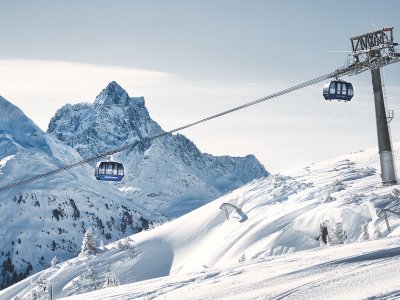 Patteriol mit Galzigbahn im Winter