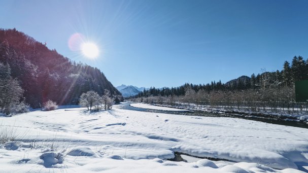Winterspaziergang um den Auwaldsee