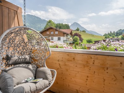 Balkon mit Blick aufs Rubihorn