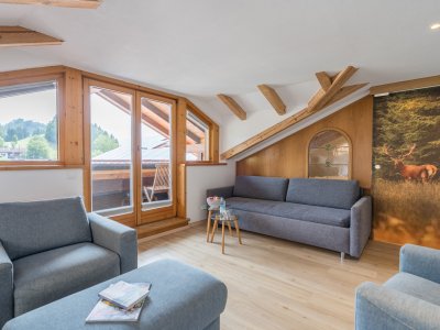 Dachzimmer 16 - Blick in den Raum