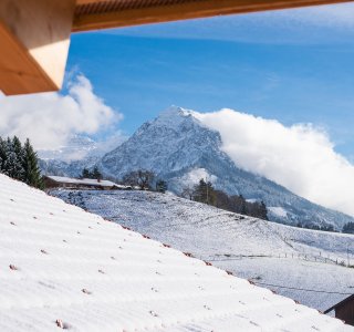 Fantastischer Bergblick im Winter