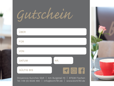 Rückseite des Gutscheins