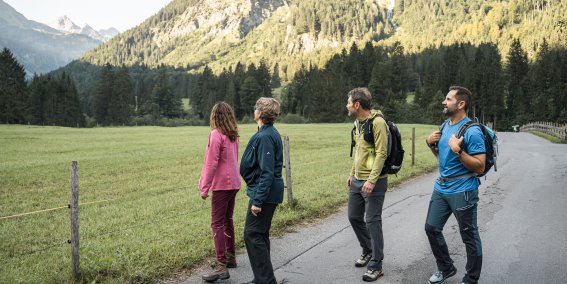 Wanderurlaub in den Allgäuer Bergen in der Birgsau