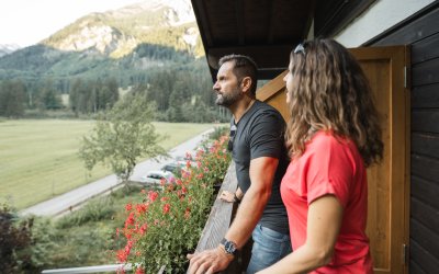 Ausblick vom Balkon aus