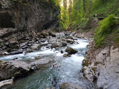 unteres Ende der Klamm