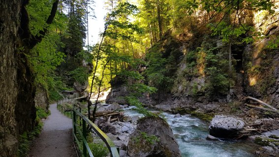 unteres Ende der Klamm