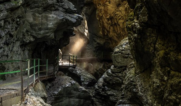 Presse Lichtstrahl in der Breitachklamm Pressebild: Lichtstrahl in der Breitachklamm, Fotograf: Dominik Berchtold