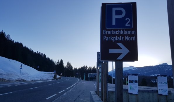 Parkplatz Walserschanz Infopoints