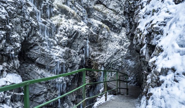 Die Breitachklamm bei Oberstdorf im Winter