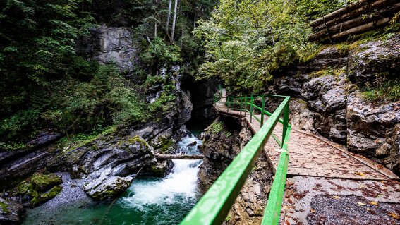 Am grünen Gumpen in der Breitachklamm