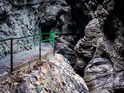 Beeindruckende Felsformationen in der Breitachklamm