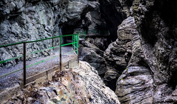 Beeindruckende Felsformationen in der Breitachklamm