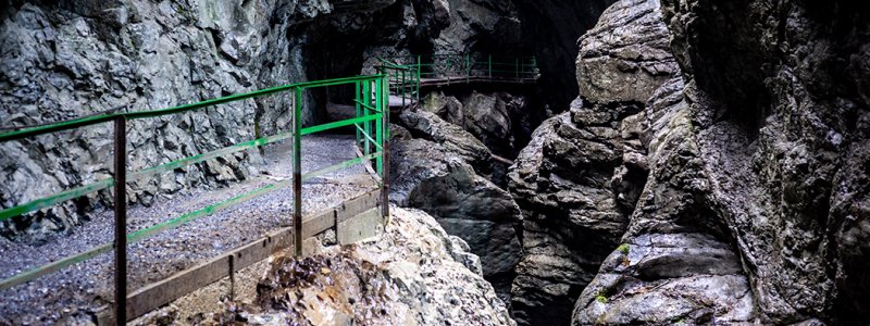 Beeindruckende Felsformationen in der Breitachklamm