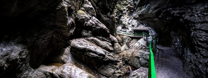 Blick zum Dächle in der Breitachklamm