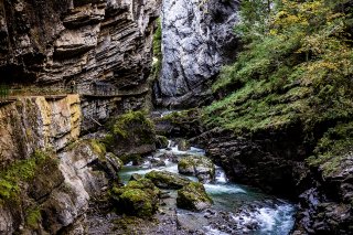 Die obere Breitachklamm im Sommer