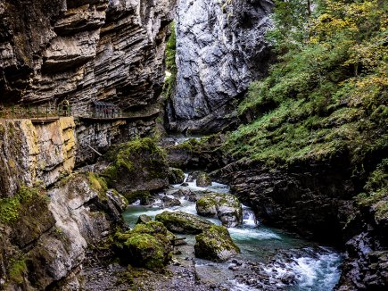 Die obere Breitachklamm im Sommer
