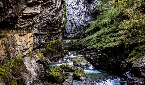 Die obere Breitachklamm im Sommer