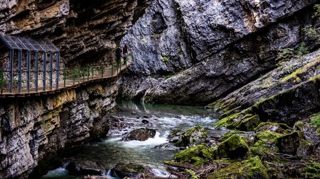 Sommer Brücke obere Breitachklamm