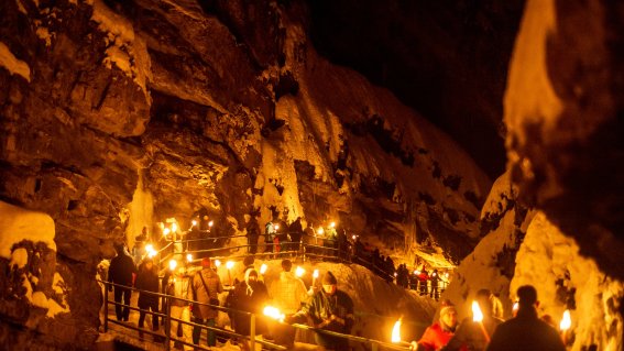 Fackelwanderung in der Breitachklamm