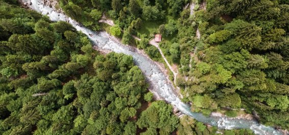 Die Breitach von oben