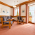 Wohnzimmer mit Balkon Ferienwohnung Haus Central Oberstdorf