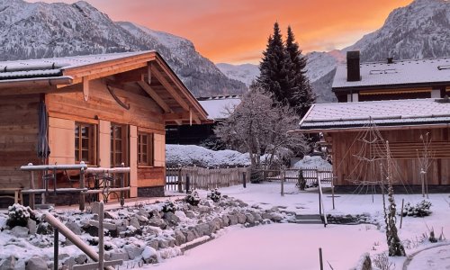 winterliche Morgenstimmung im Alpglück