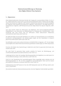 Datenschutzerklärung Allgäu-Walser-Pass System