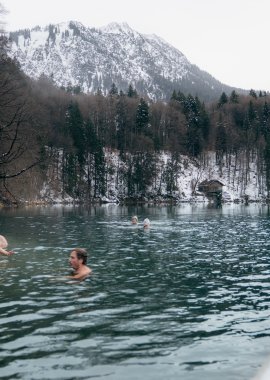 Eisbaden im Freibergsee